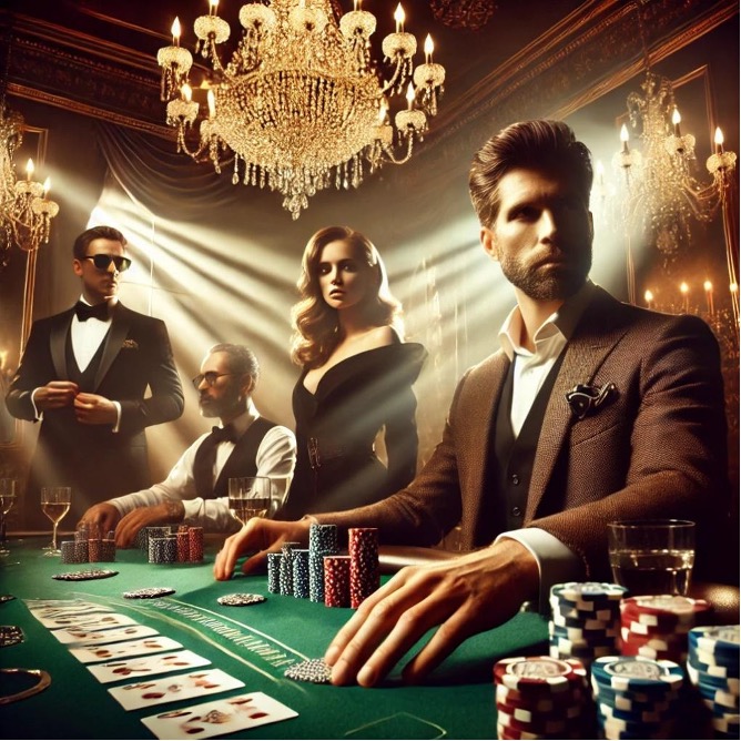 Luxurious casino poker scene